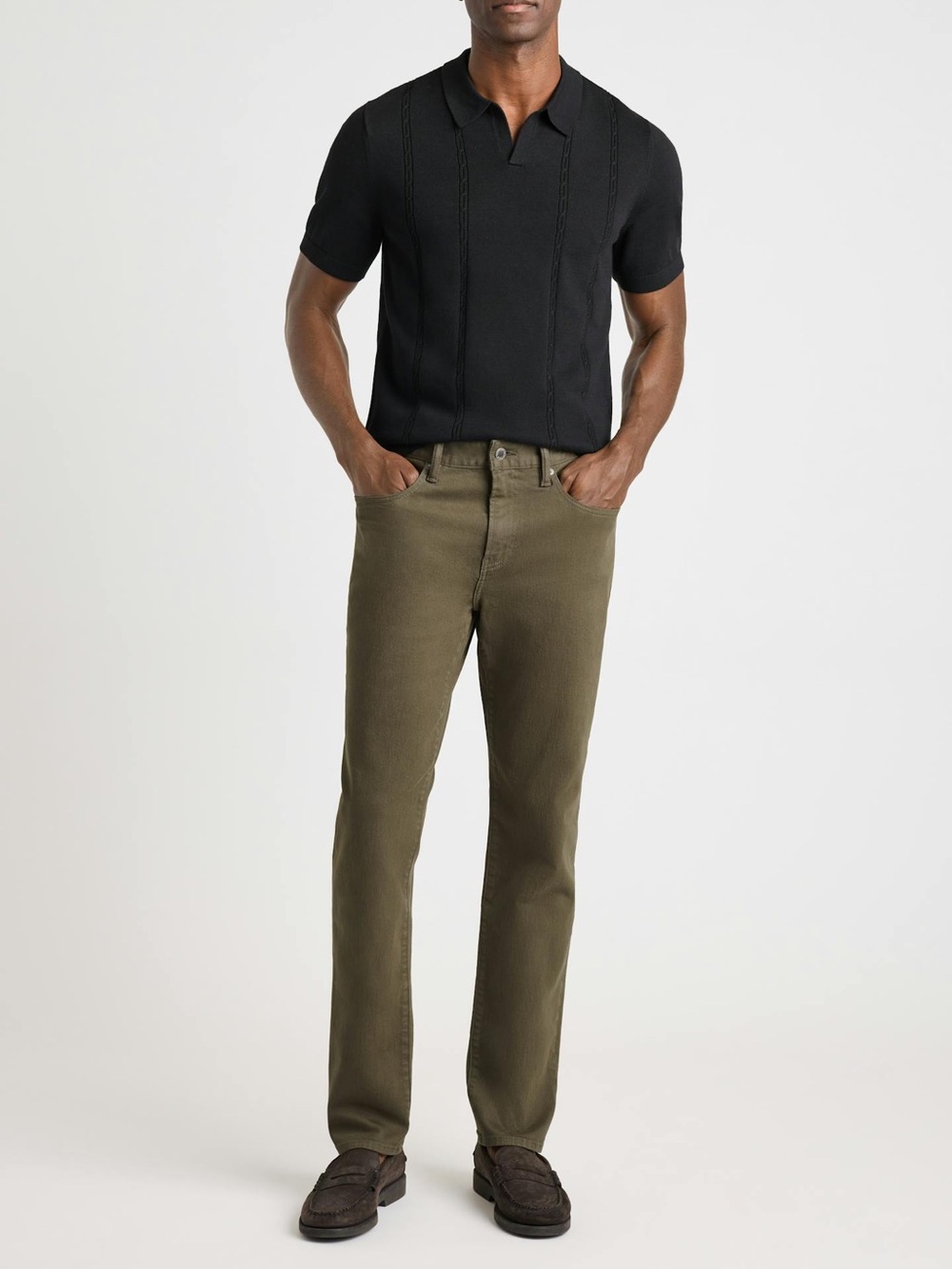 Bonobos Travel Jeans, green slim taper size 32 x 30